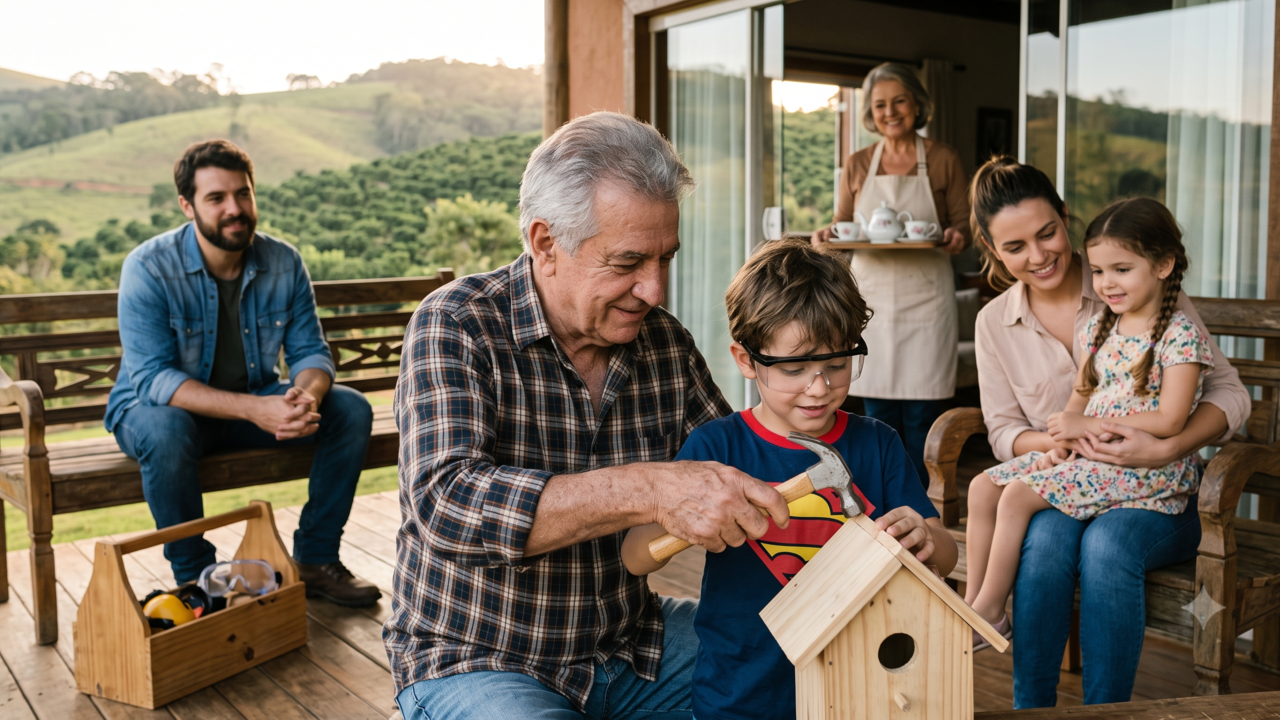 Geração Z, millennials, Gen X e boomers têm ideias completamente diferentes sobre o que faz alguém ser um bom avô