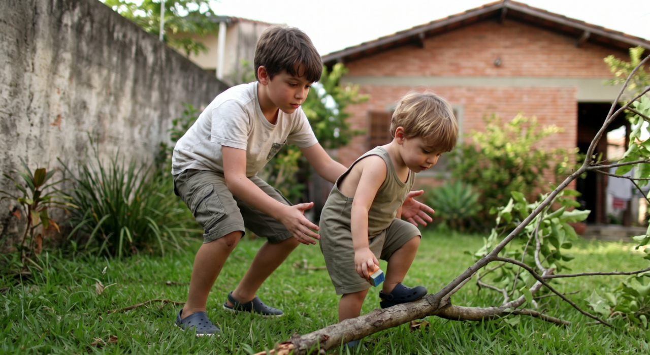 Estudos mostram que crianças que conviviam com irmãos mais novos estavam desenvolvendo níveis mais altos de paciência e cuidado no convívio diário