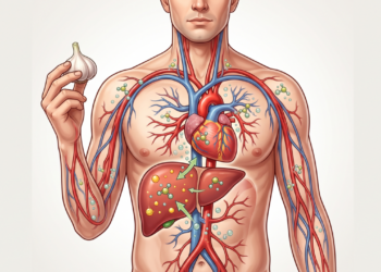 O que o consumo de alho faz no fígado e na saúde cardiovascular?