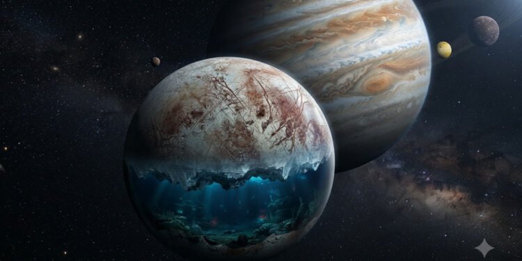 O oceano subterrâneo de Europa faz dessa lua um dos maiores mistérios do Sistema Solar