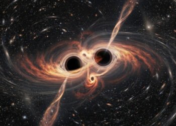 Os astrônomos explica as consequências de uma colisão entre buracos negros e o que faz no espaço-tempo vibrar pelo Universo