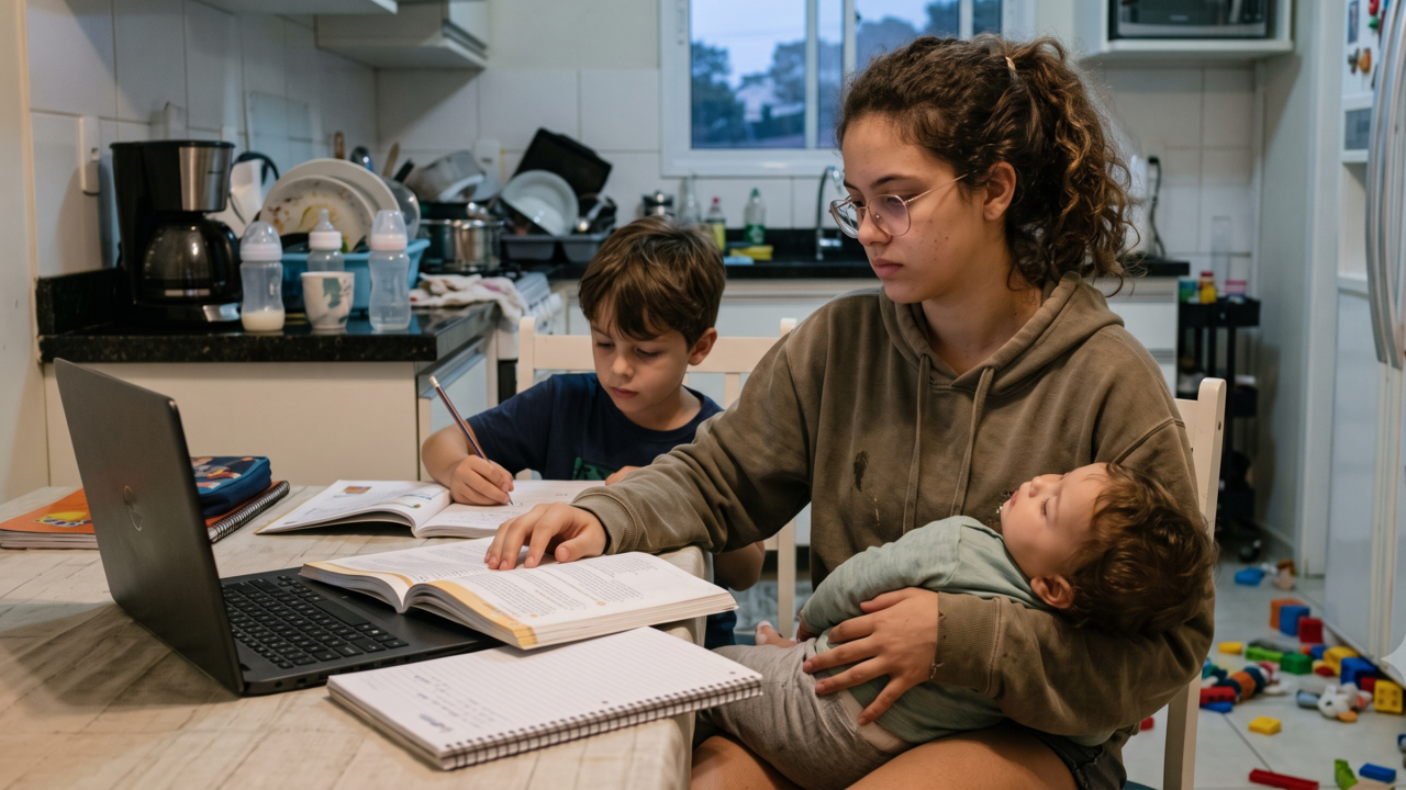 A psicologia mostra que as filhas mais velhas não se tornam a segunda mãe da família por acaso — elas são promovidas jovens, sem remuneração e permanentemente