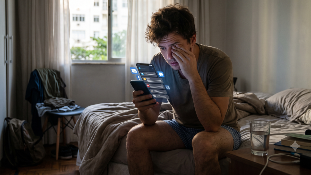 A psicologia diz que pessoas que deixam o celular longe da cama não estão sendo dramáticas — estão protegendo o primeiro pedaço de atenção do dia