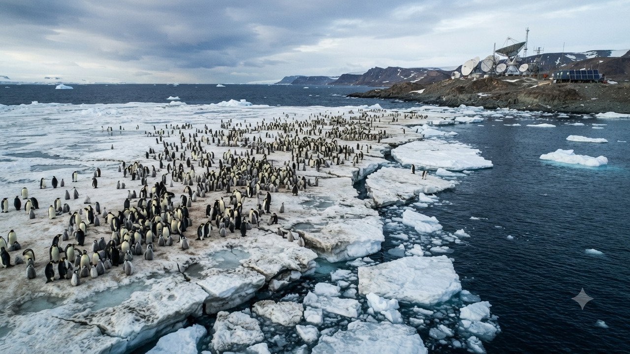 Pinguins da Antártida
