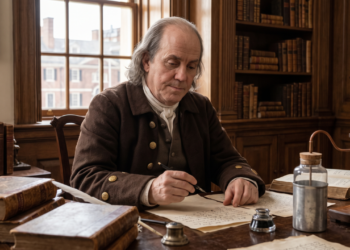 Uma importante reflexão de Benjamin Franklin sobre a passagem do tempo: "Aos 20, a vontade reina; aos 30, a inteligência; e aos 40, o discernimento."