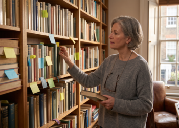 Pessoas com uma estante de livros marcados para depois não estão sendo leitoras ruins — pensadores têm um nome para esse impulso de guardar o que ainda não sabem, e ele pode dizer mais sobre sede de conhecimento do que sobre atraso