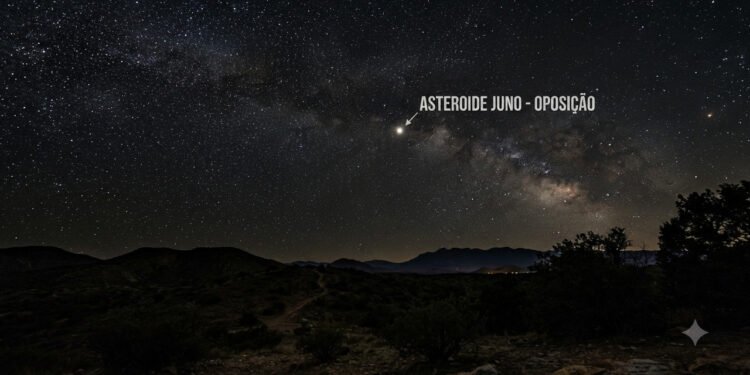 O asteroide Juno entra em uma fase que favorece a observação por astrônomos amadores