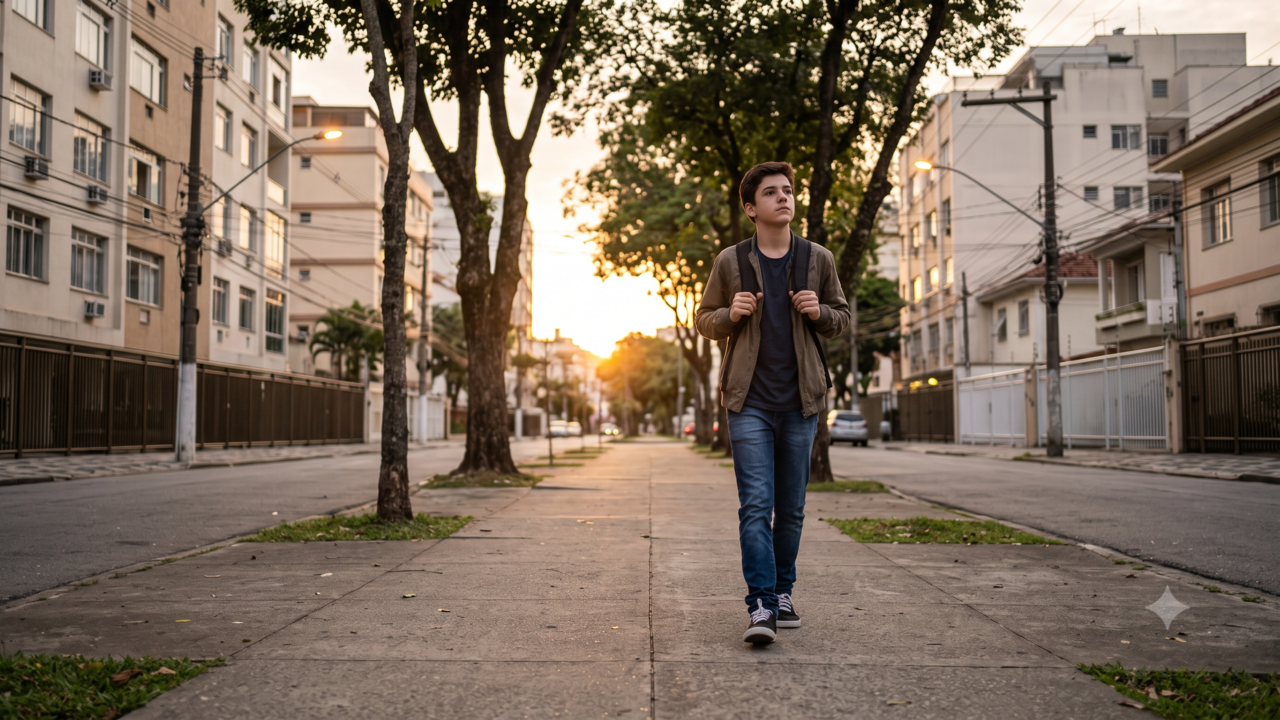 A psicologia diz que pessoas que cresceram voltando sozinhas para casa ao anoitecer não tratam essa memória como descuido, mas como um treino silencioso de independência e orientação