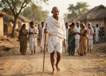 Mahatma Gandhi, líder pacifista indiano: “A felicidade é alcançada quando o que se pensa, o que se diz e o que se faz estão em harmonia.”