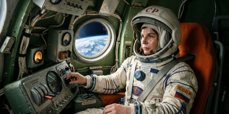 Valentina Tereshkova trabalhava duro em uma fábrica de tecidos na União Soviética e levava uma vida bastante comum no dia a dia.