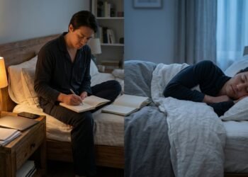 Escrever tarefas antes de dormir e o início do sono