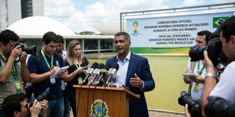 O que fica daqui para frente é a régua. Ao transformar salário em resposta a uma crítica, Romário colocou sobre a mesa uma pergunta que vai além dele // Imagem ilustrativa