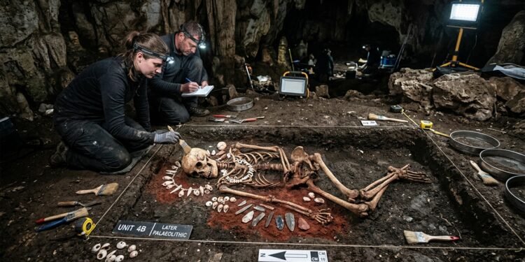sepultura de 27.500 anos