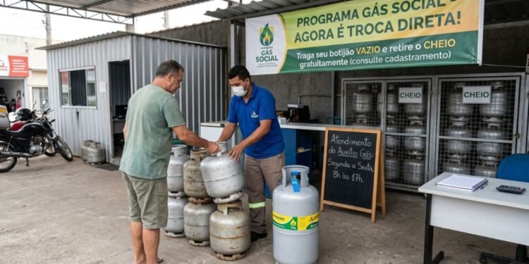 Antes, o benefício era um valor depositado no Caixa Tem, equivalente ao preço médio do botijão, que a família usava como quisesse