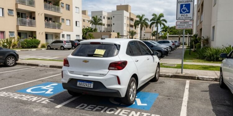 A transição da orientação verbal para a punição formal ocorreu após reiterados avisos deixados no para-brisa do automóvel