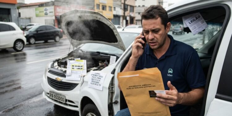 Um motorista de aplicativo investiu R$ 55 mil e assumiu parcelas de R$ 1.400 ao trocar de veículo para trabalhar.