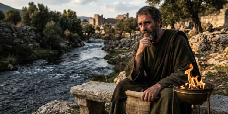 O autor dessa ideia famosa é Heráclito de Éfeso, um grego que viveu por volta de 500 antes de Cristo