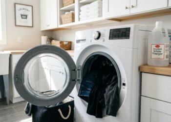 Adeus aos fiapos: o truque com vinagre branco que protege roupas novas desde a primeira lavagem