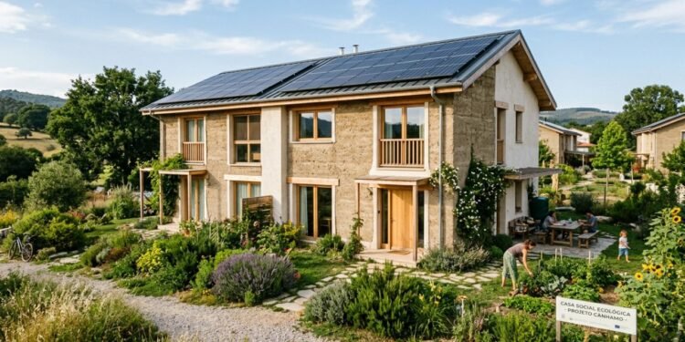 A cobertura da edificação recebeu um sistema fotovoltaico inteligente que transforma a captação de luz solar em eletricidade limpa cotidiana