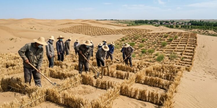 Além disso, os agricultores locais plantam arbustos profundos que buscam água nas camadas mais baixas do lençol freático