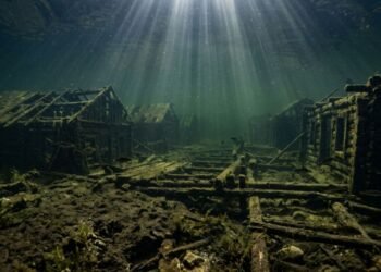 Arqueólogos encontram restos de comunidade pré-histórica escondida na lama de um lago europeu