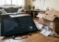 Comprador aproveita liquidação para adquirir TV por R$ 4.800, percebe a tela trincada no momento em que abre a caixa e a transportadora joga a culpa no manuseio do cliente; a Justiça determina a troca imediata sob o princípio da responsabilidade objetiva do fornecedor