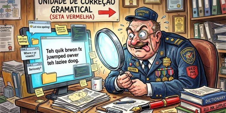 corrigir a gramática alheia