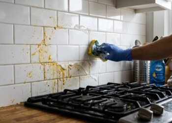 Como limpar azulejo da cozinha e acabar com a gordura grudada sem esfregar por horas