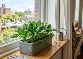 Como plantar espinafre em vaso e colher folhas frescas mesmo morando em apartamento