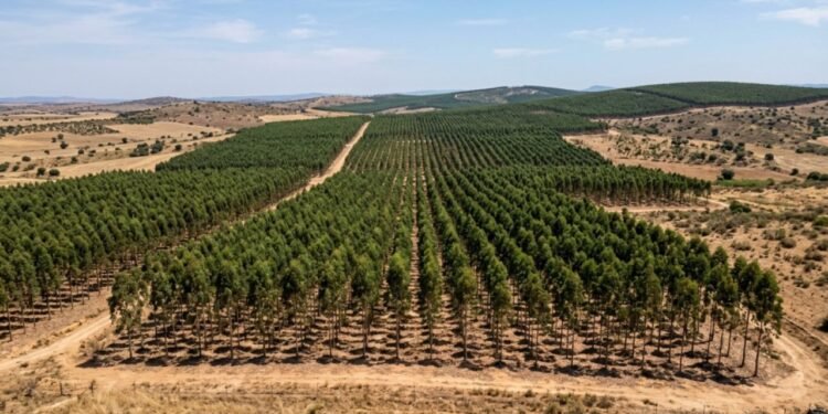 O detalhe é que ninguém calculou os danos de trocar bosques nativos por fileiras infinitas da mesma planta