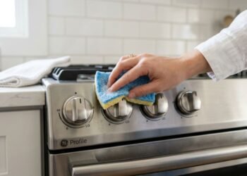 Como limpar os puxadores do fogão e remover a gordura com uma solução caseira