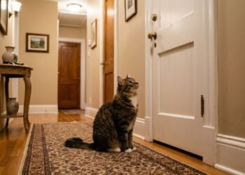 Os veterinários concordam: os gatos não miam para uma porta fechada apenas porque querem entrar