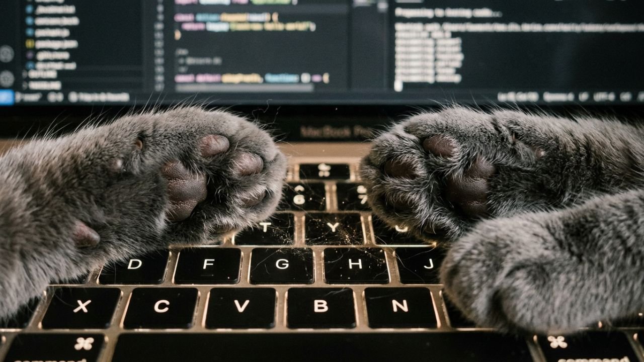 gato no teclado