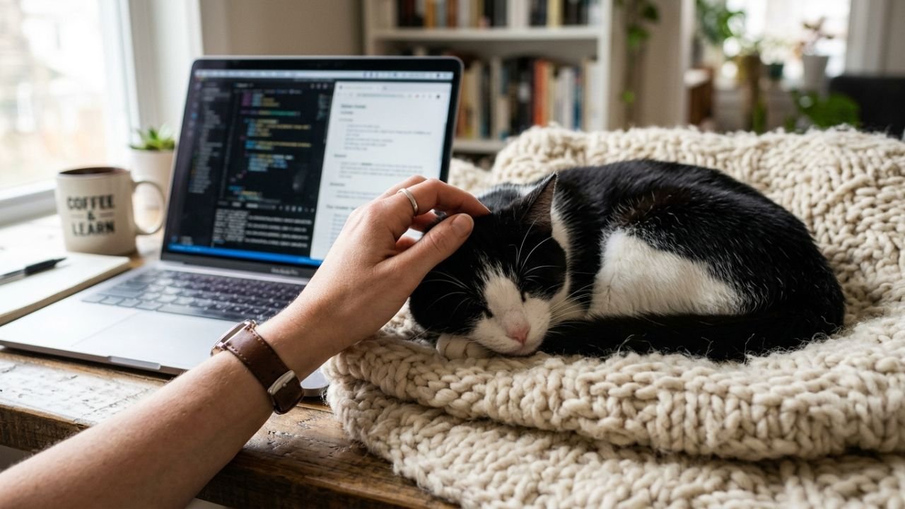 gato no teclado