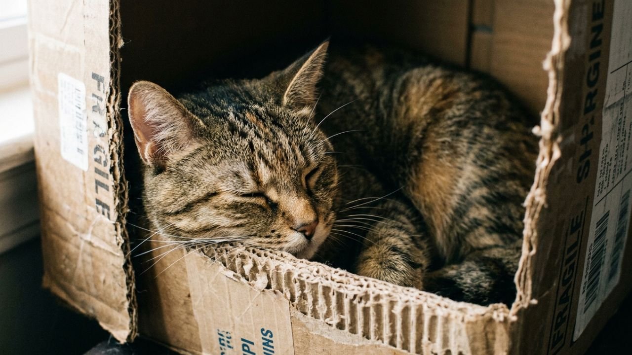 gatos entram em caixas (1)