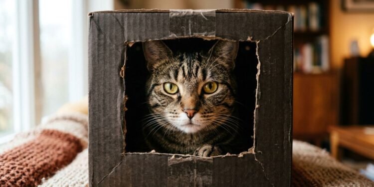 gatos entram em caixas (2)
