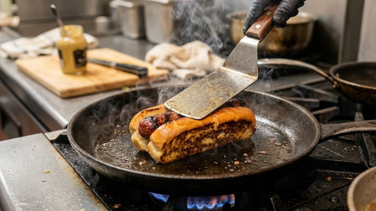 hot dog prensado completo