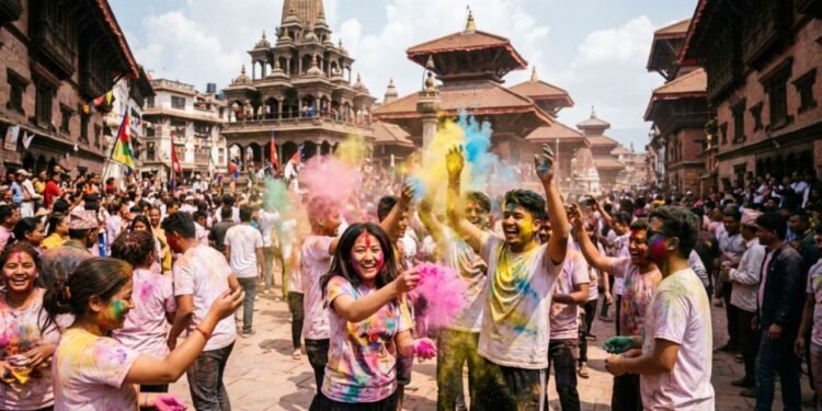 A grande diferença é que os nepaleses não usam o calendário gregoriano, que rege a maior parte do ocidente, para os seus assuntos oficiais e festivais