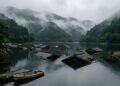 A vila submersa no Japão que desapareceu sob um lago e ainda alimenta histórias misteriosas