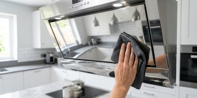 Crie o hábito de passar um papel com vinagre logo após fritar alimentos mais pesados no fogão