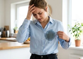 Como remover manchas de óleo das roupas com produtos que você tem em casa