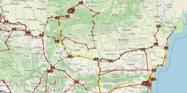 Mapa do Império Romano, na versão do Google Maps: Quanto tempo você levava, há 2.000 anos, para ir de Constança a Sarmizegetusa?