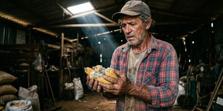 Para evitar a venda apressada durante a baixa de preços, decidiu alugar espaço em um silo privado da região.