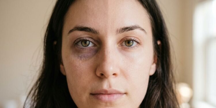 A pele localizada abaixo dos olhos possui uma espessura extremamente fina e delicada se comparada ao restante da face humana