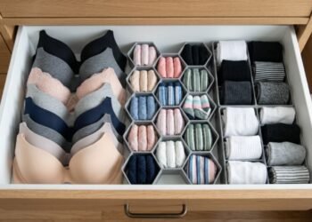 Como organizar gavetas de roupas íntimas e ganhar espaço sem amassar suas peças
