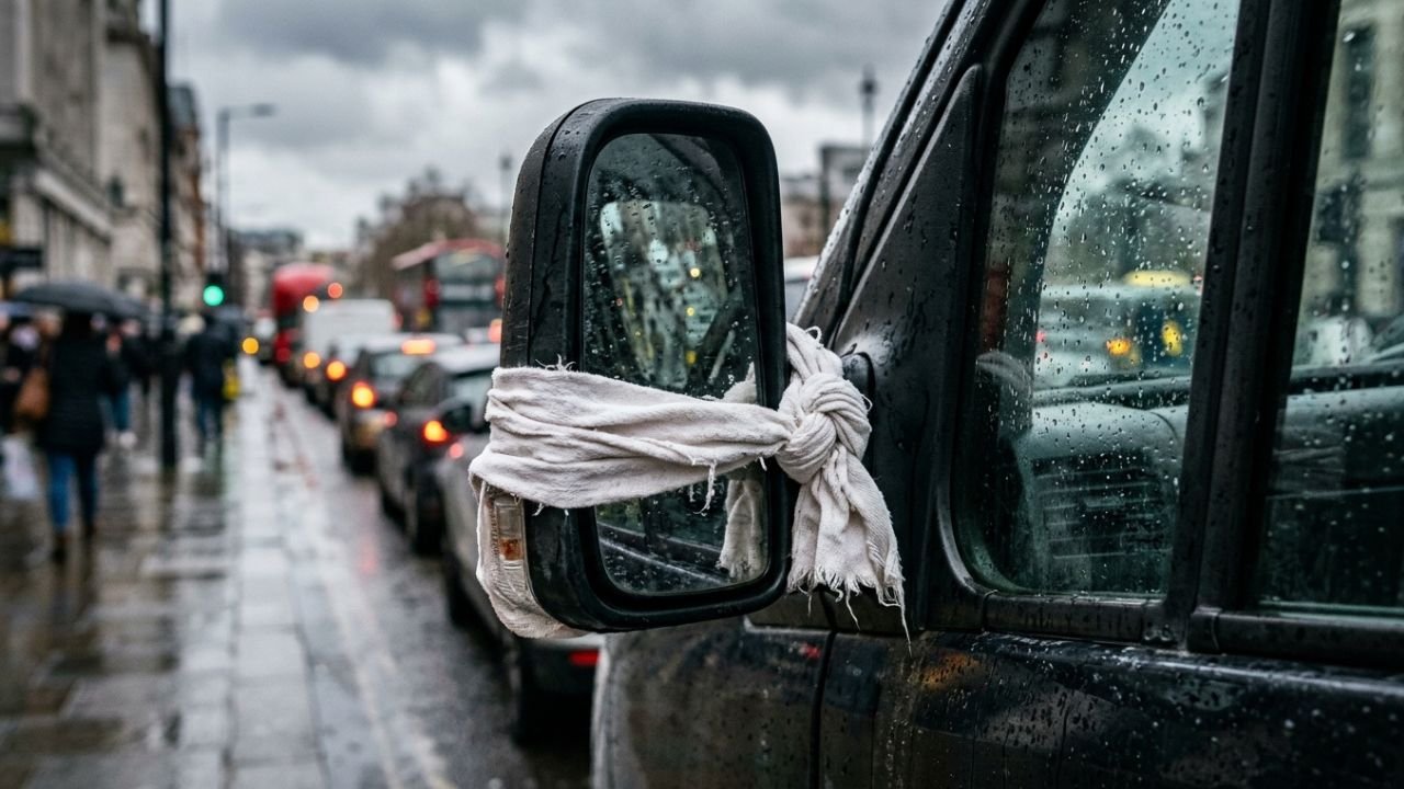 pano branco no carro