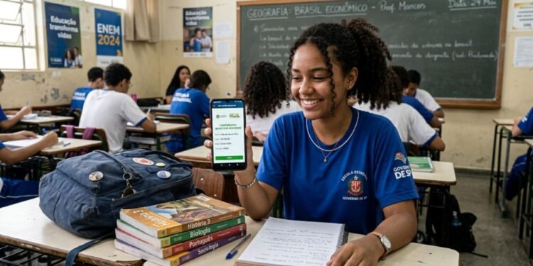 O programa deposita R$ 200 por mês por frequência e pode somar até R$ 9,2 mil ao longo do ensino médio
