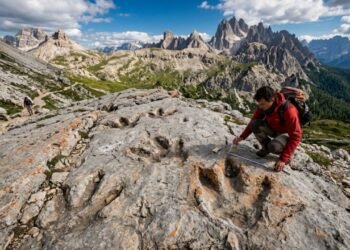 No norte da Itália, pegadas de dinossauros de 210 milhões de anos cobrem um parque nacional, revelando segredos que surpreenderam os cientistas