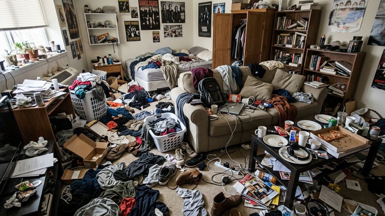 quarto bagunçado