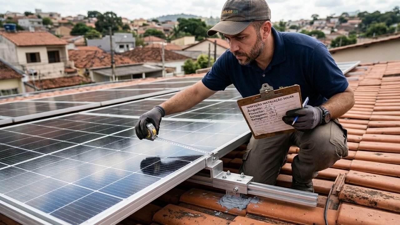 reflexo de painéis solares